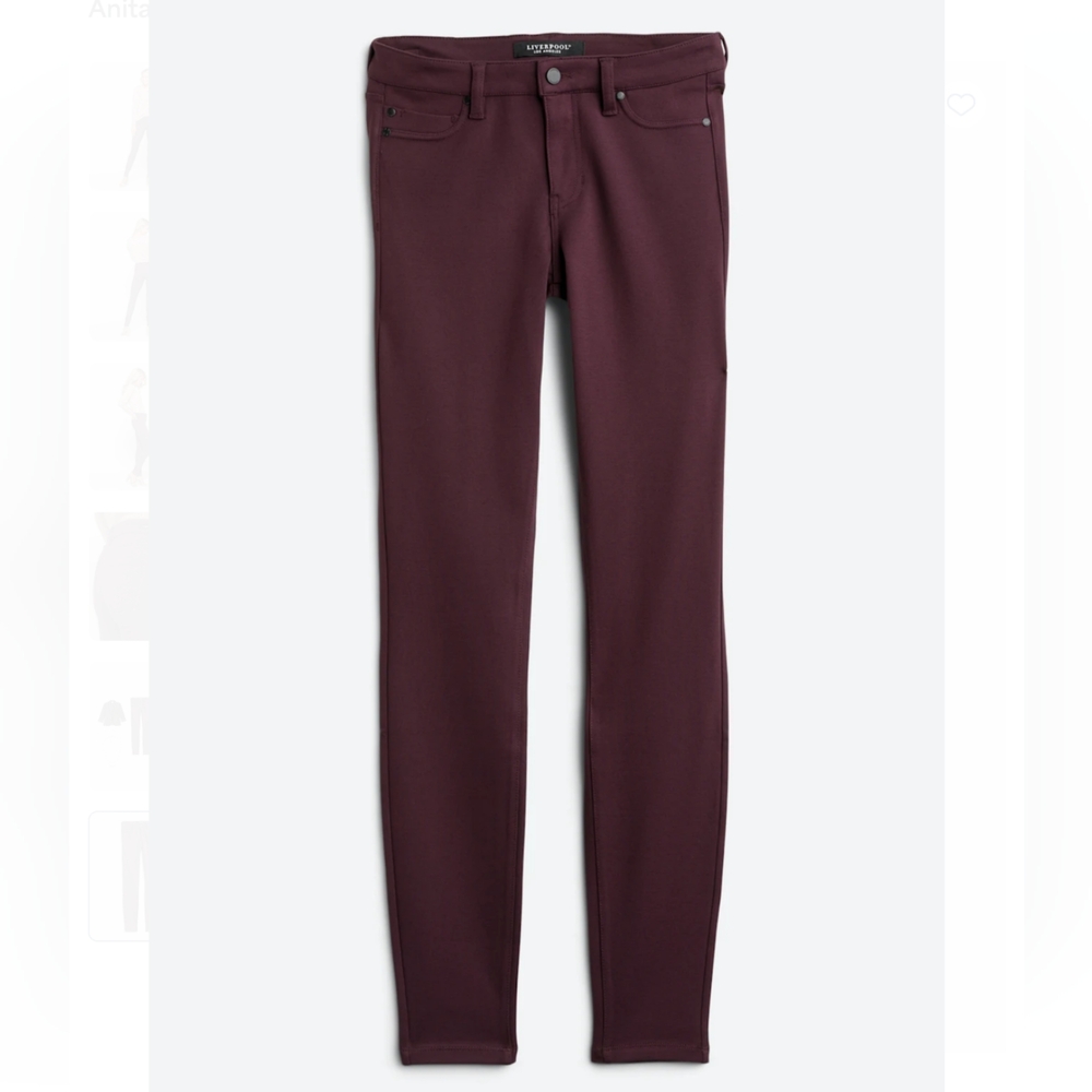 Liverpool Purple Skinny Pants 6 Petite